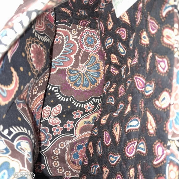 Vera Bradley Crossbody Shoulder Bag Lindsay Kensington pattern brown paisley - Picture 7 of 8
